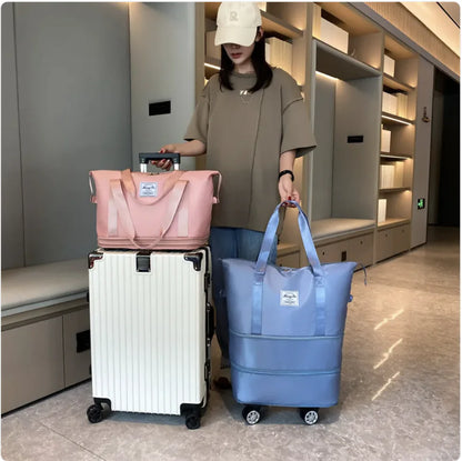 Large-Capacity Travel Bag with Wheels